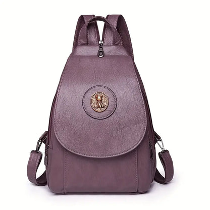 Mira’s Adjustable Retro Denim Backpack